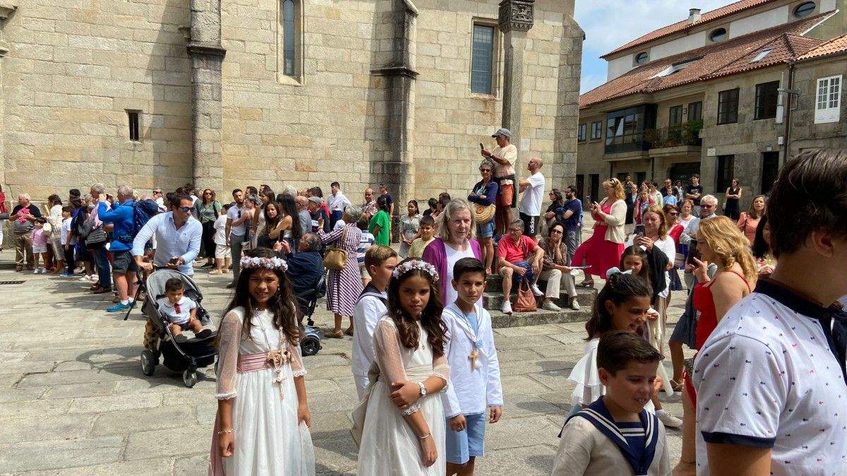 Procesión en Santa María A Maior de Pontevedra