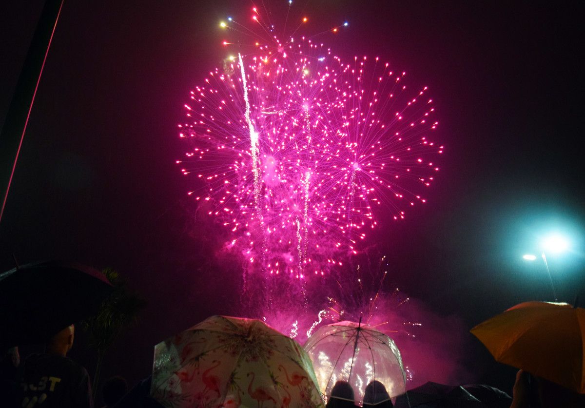 Fogos artificiais do luns 15 de agosto