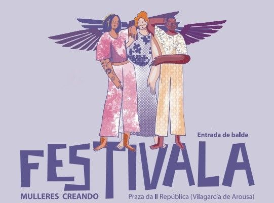 Cartel da edición do 2022 de 'Festivala: mulleres creando'