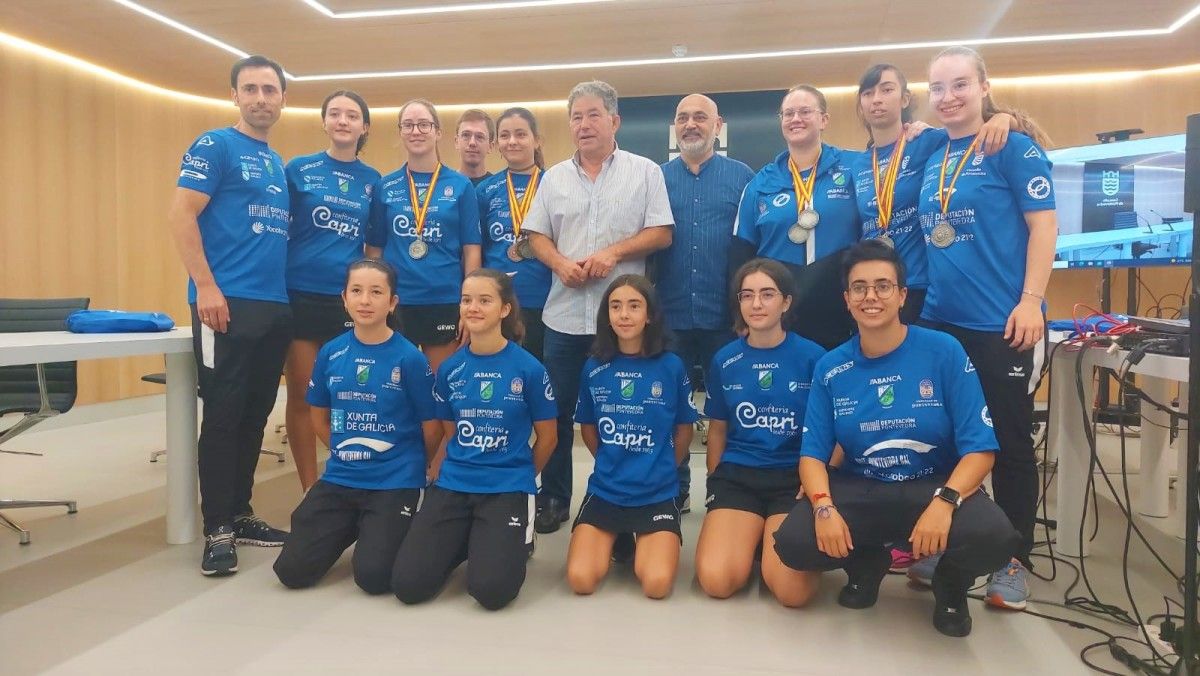 Recepción municipal ao Tenis de Mesa Monte Porreiro tras o seu bo papel no Campionato de España
