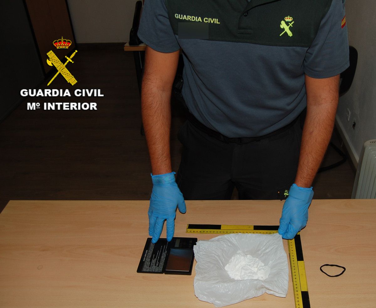 Droga incautada en Caldas de Reis