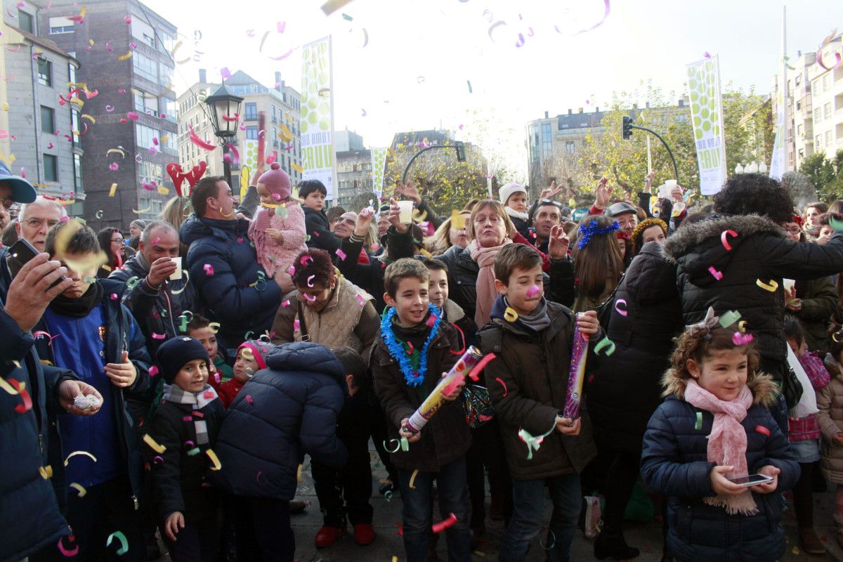 Celebración por adiantado da entrada do novo ano en Vilagarcía