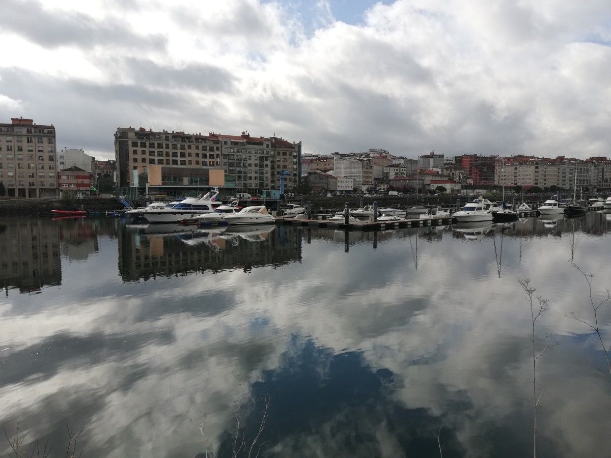 Cielo con nubes en Pontevedra