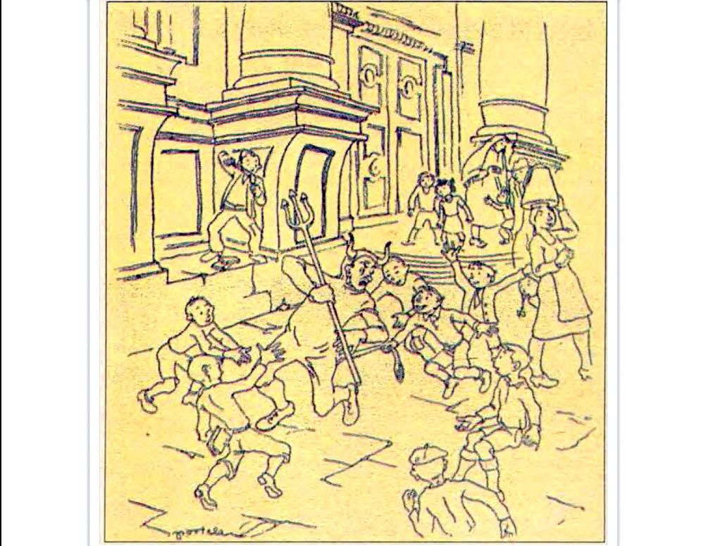 Ilustración de la Festa do Demo de Agostiño Portela