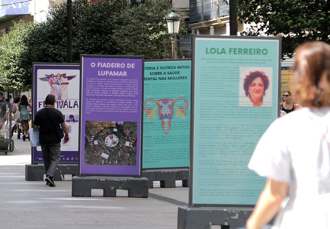 Paneis da mostra 'Festivala. Mulleres Creando'