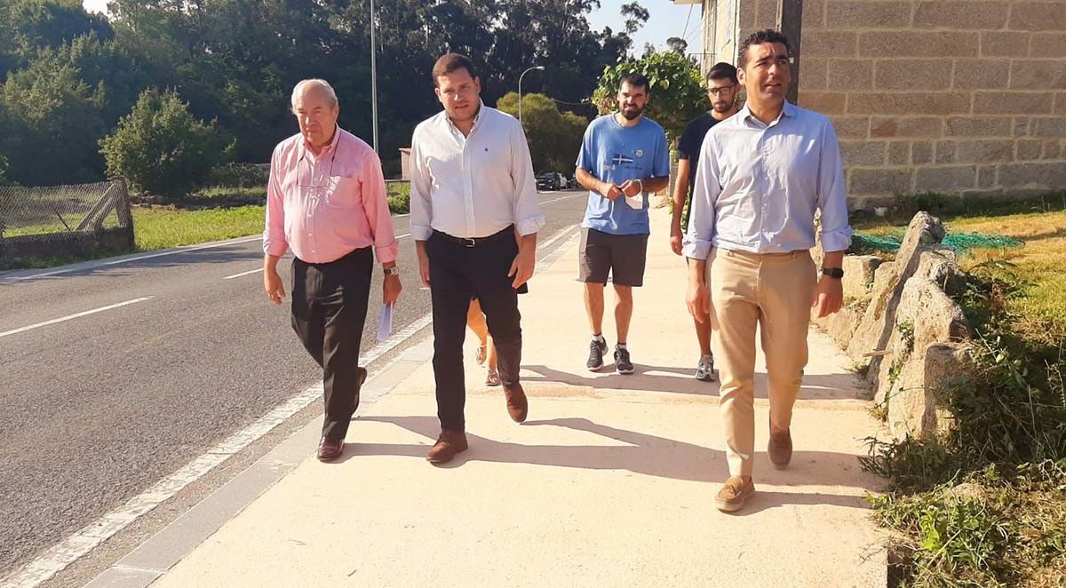 Inauguración da nova senda da PO-233 en Xesteira