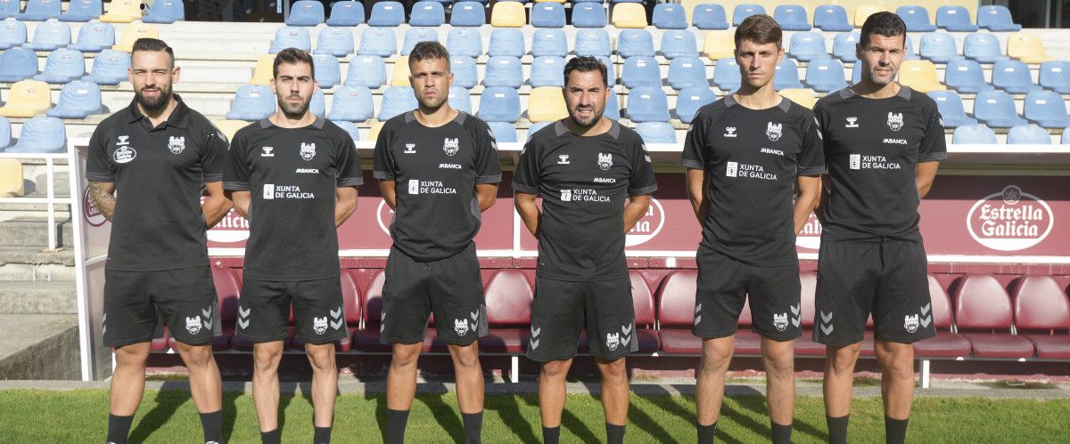 Álex Salgado, Borja Ríos, Sergio Moreira, Antonio Fernández, Dani Vilas e Moncho Martínez compoñen o corpo técnico do Pontevedra para a campaña 2022-2023