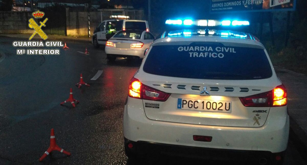 Control de alcoholemia da Garda Civil de Tráfico