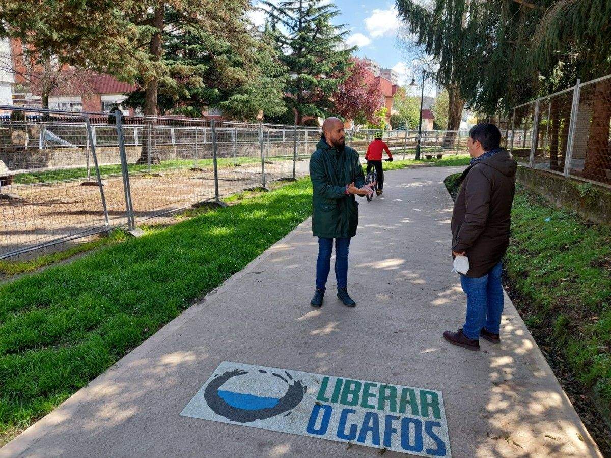 Iván Puentes no paseo de Campolongo