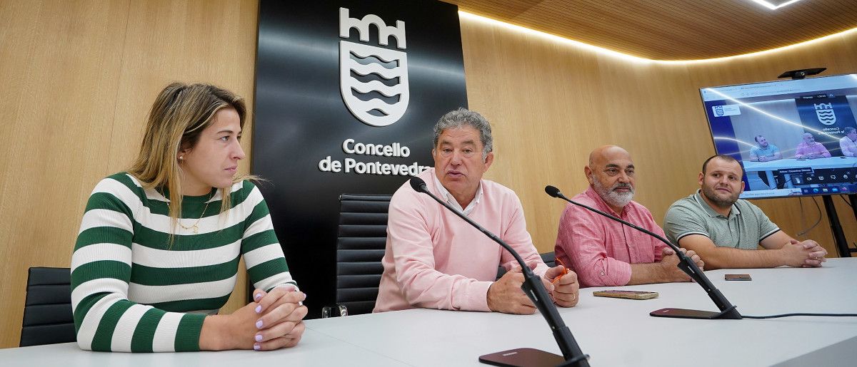 La luchadora pontevedresa Lydia Pérez es recibida en el Concello de Pontevedra