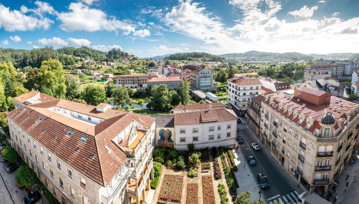 Centro urbano de Caldas de Reis