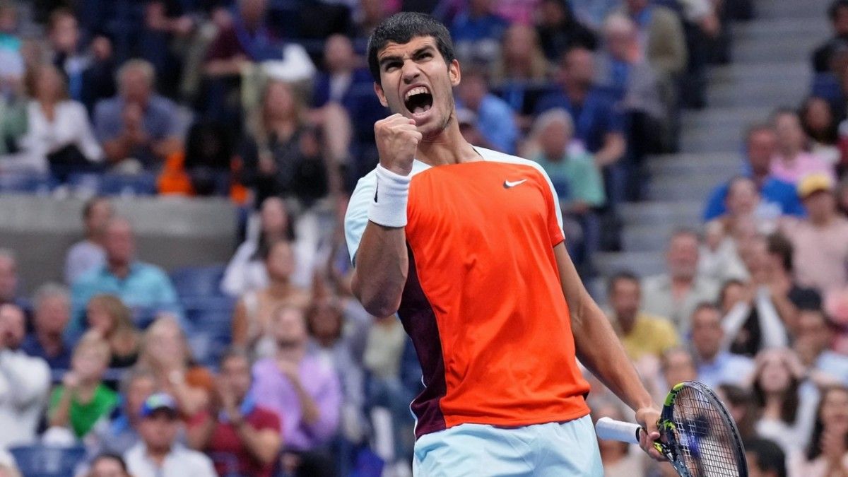 Carlos Alcaraz tras proclamarse campeón del US Open