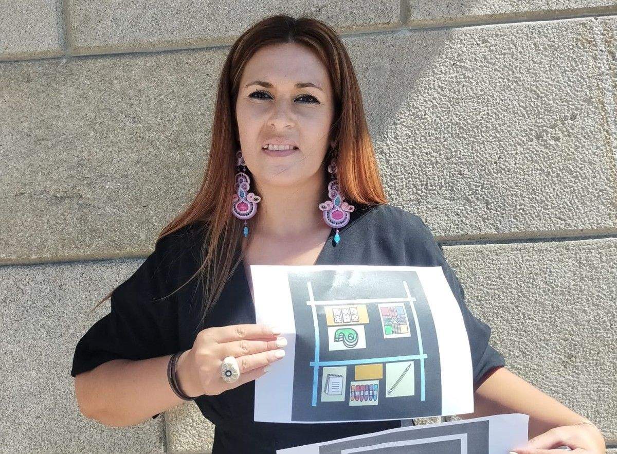 La portavoz municipal del BNG en Marín, Lucía Santos