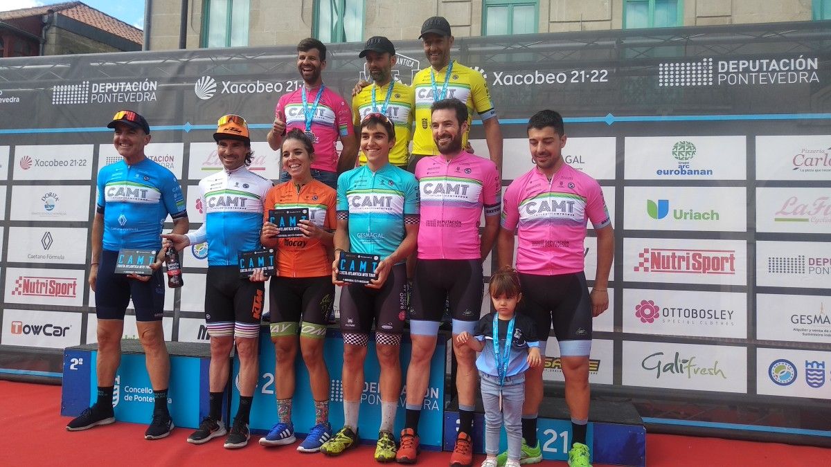 Podio final da Costa Atlántica MTB Tour 2022