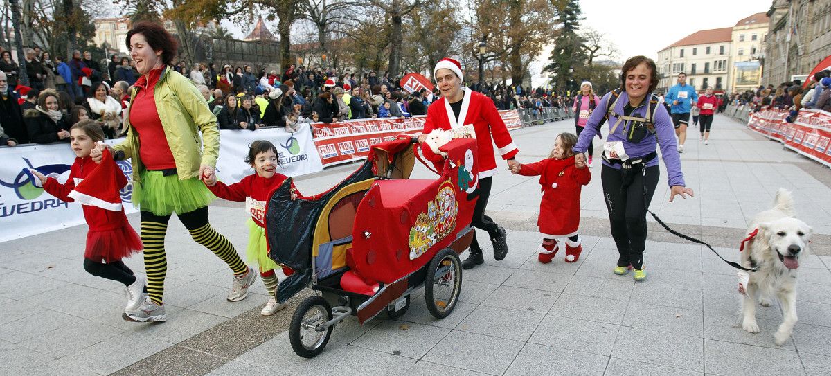 Participantes na carreira popular de San Silvestre 2014 