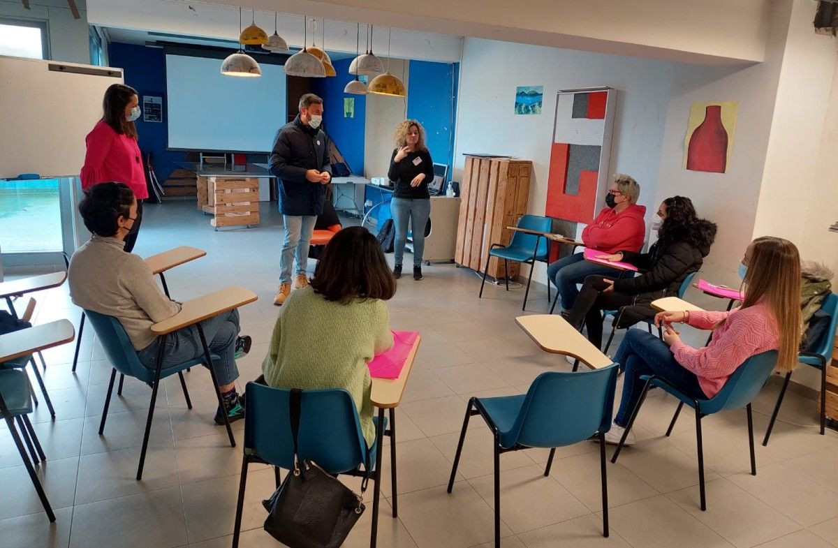 Participantes no obradoiro "Criar felices" do ano 2021