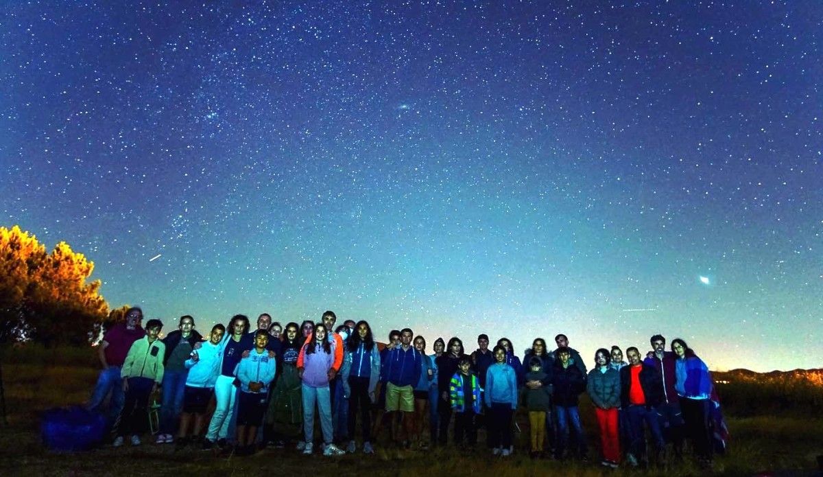 Observación astronómica coa Agrupación astronómica Rías Baixas en Noites Abertas