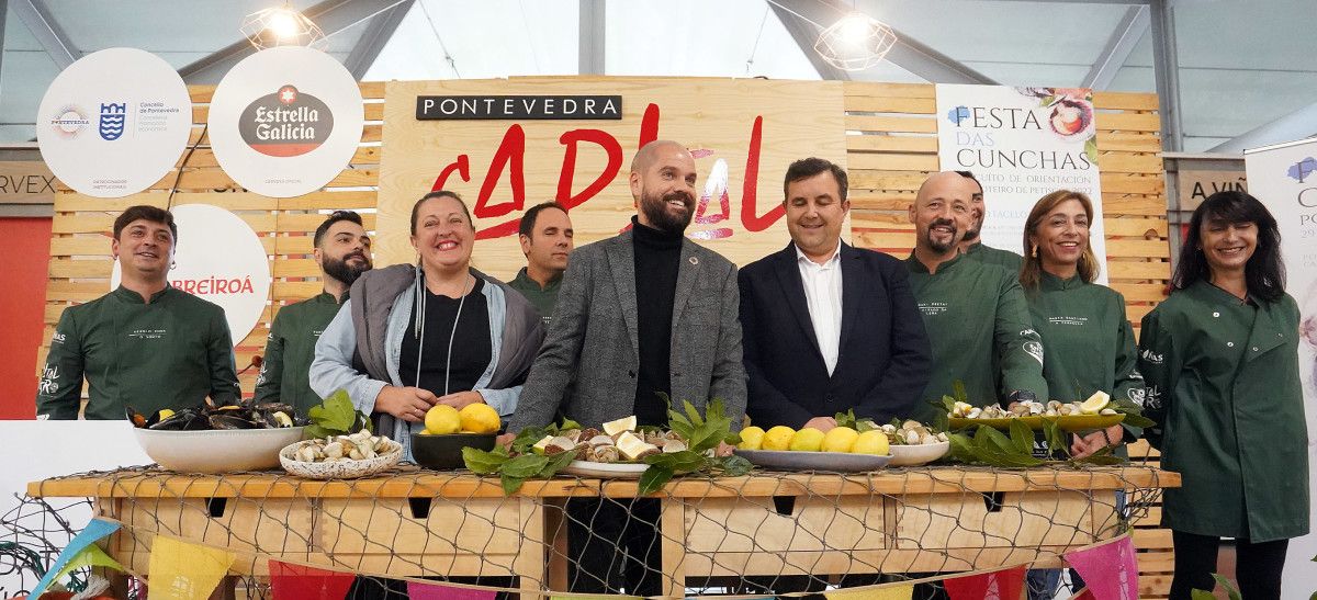 Presentación da segunda edición da Festa das Cunchas no Mercado de Abastos de Pontevedra 