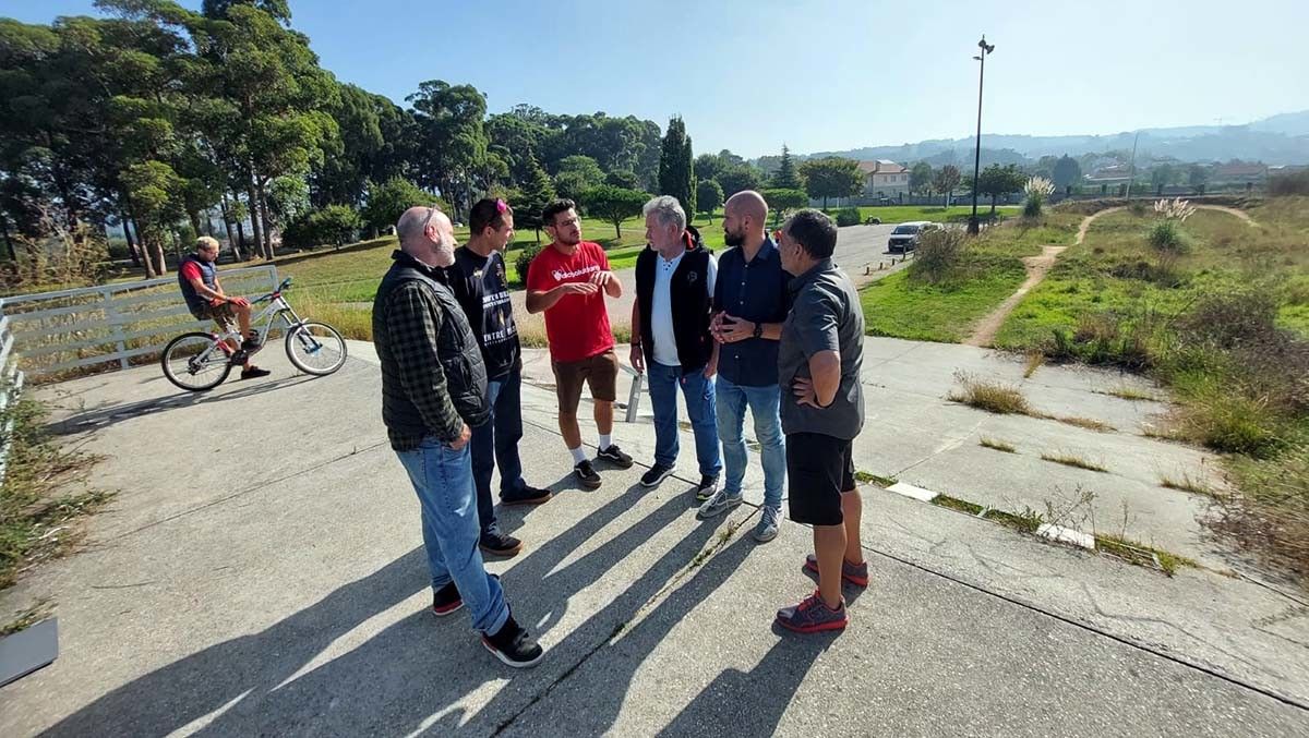 Visita de trabajo al antiguo circuito BTT de Monte Porreiro