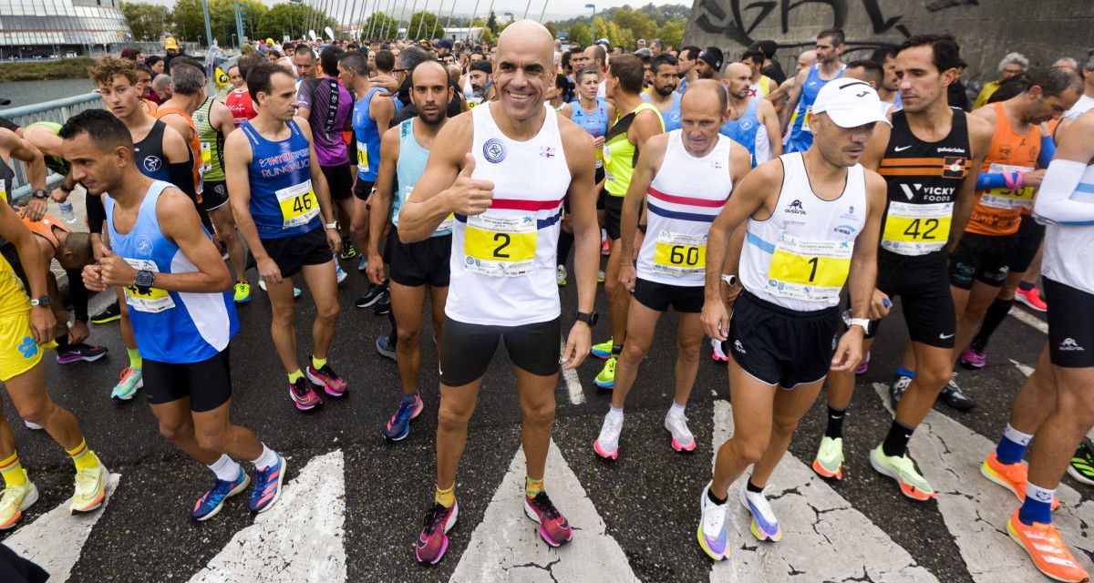 Reyes Estévez en el Medio Maratón de Pontevedra