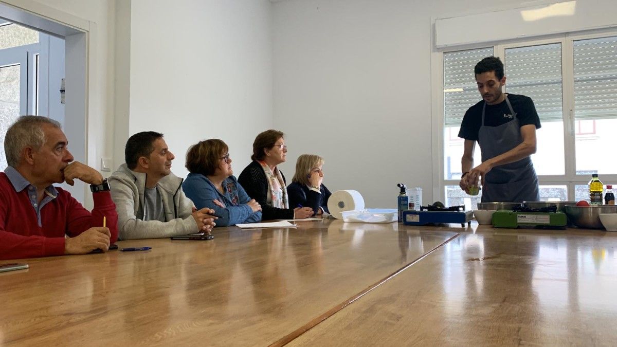 Miguel Piñeiro, durante a impartición do Curso de Cociña III