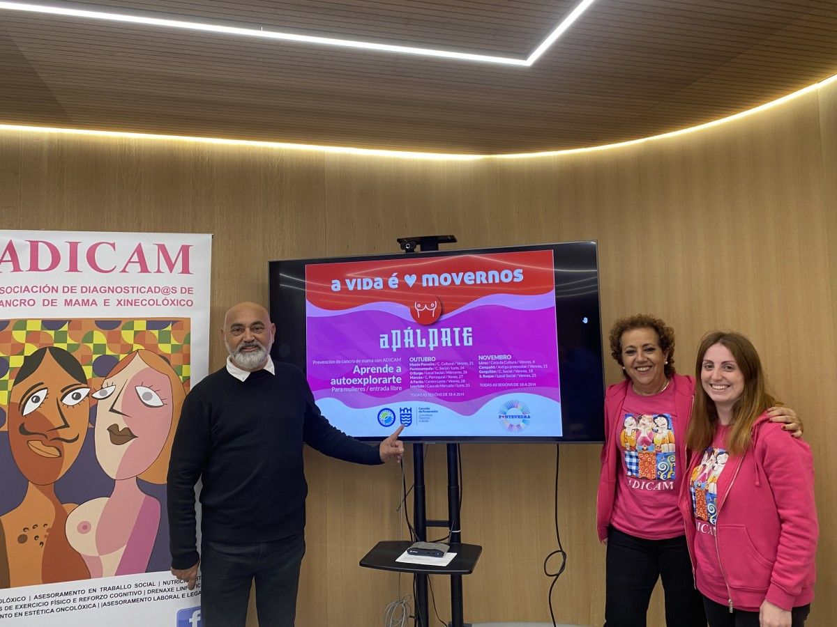 Tino Fernández, María Jesús Rodríguez e Vanesa Parada presentan a campaña 'Apálpate'
