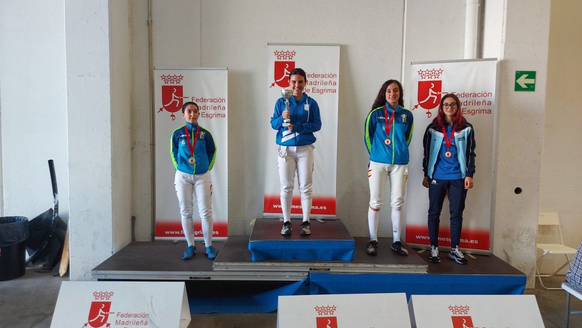 Inés Silva, no podio do torneo de sabre de Rivas puntuable para a clasificación nacional