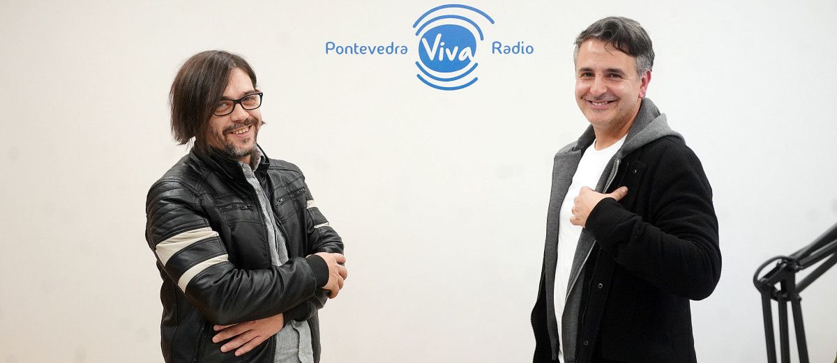 Juanma Fernández y Beni Ferreiro, integrantes de la banda Igloo, en PontevedraViva Radio