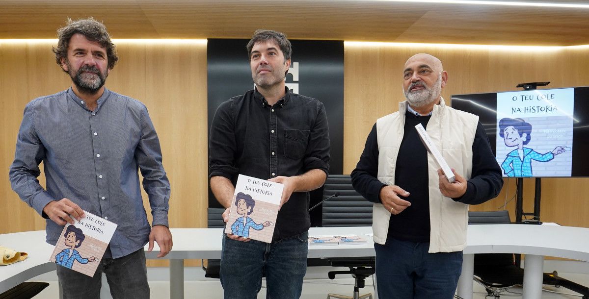Quique Mauricio, Carlos Taboada e Tino Fernández presentan a publicación Quique Mauricio, Carlos Taboada e Tino Fernández presentan a publicación