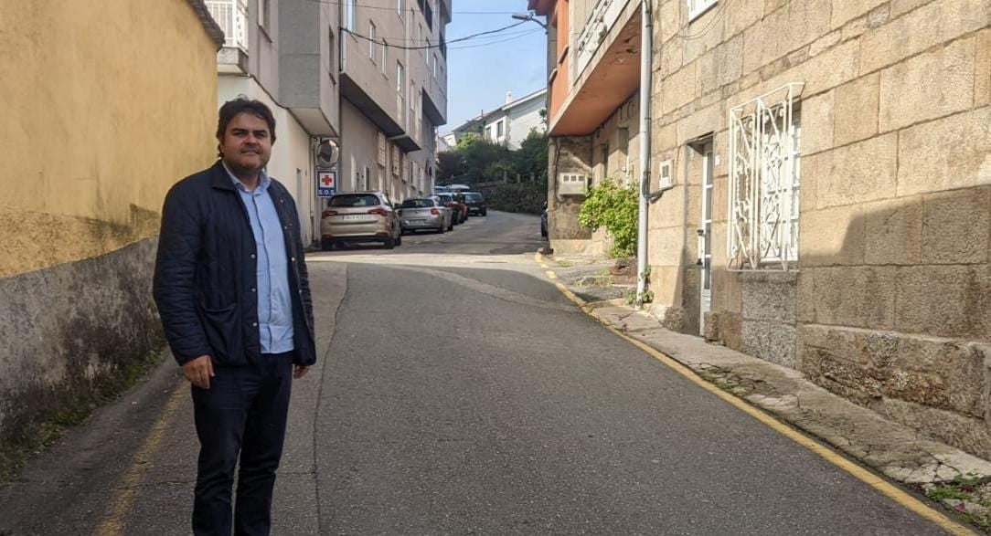 Gregorio Agís na Rúa do Adro
