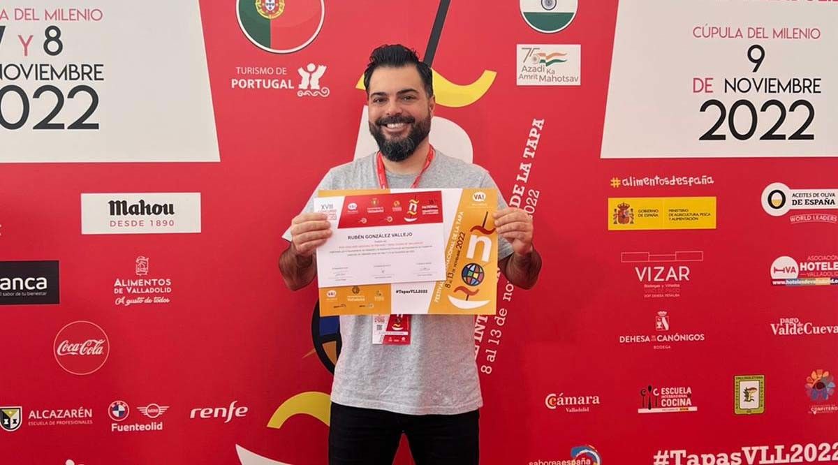 Rubén González Vallejo, na presentación do concurso de tapas de Valladolid