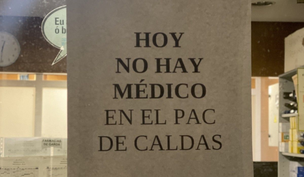 Nota informativa no PAC de Caldas de Reis