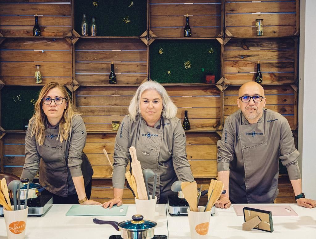 Rocío Garrido, Coque Fariña y Fran Jamardo, de Indo e Vindo