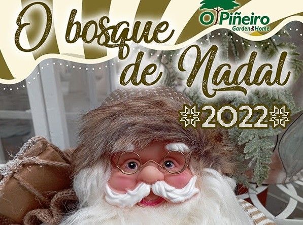Cartel de la campaña de Navidad del Centro Comercial Viveros O Piñeiro