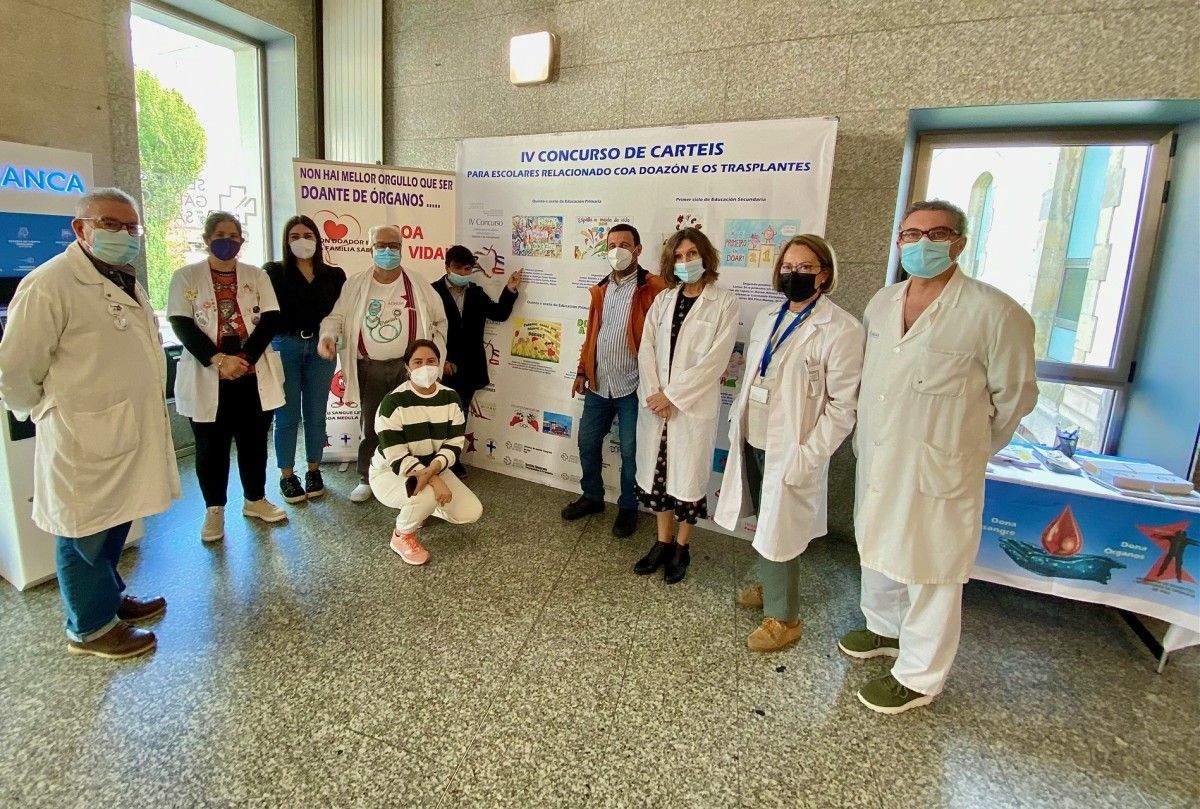 Inauguran no Provincial unha exposición de carteis sobre doazón de órganos feita por escolares