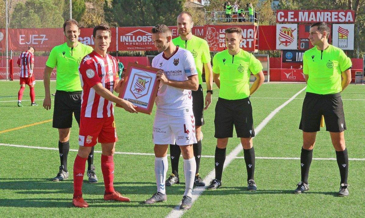 Churre, en el partido de Copa del Rey en Manresa