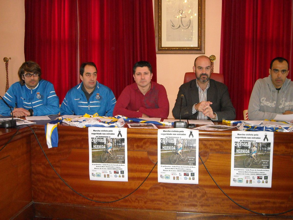 Presentación "Marcha ciclista pola seguridade nas estradas en homenaxe a Cristóbal Hermida"