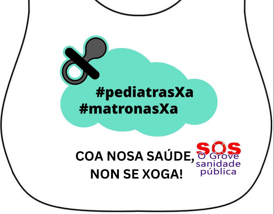 Cartel da concentración do domingo 20N no Grove para reclamar pediatras