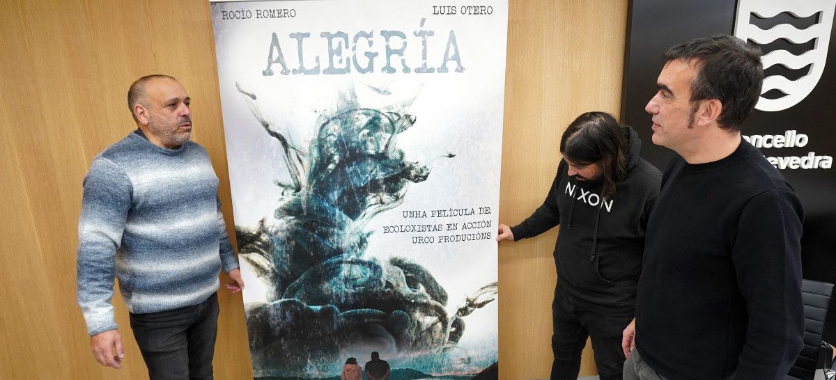 Cristóbal López, Luis Otero y Xaquín Moreda presentan el documental "Alegría"