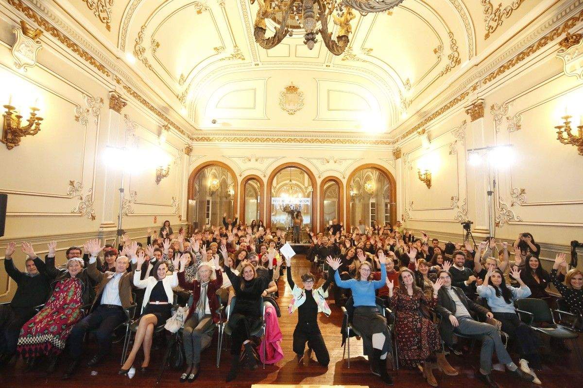 Momento da Gala dos Premios Provinciais á Xuventude