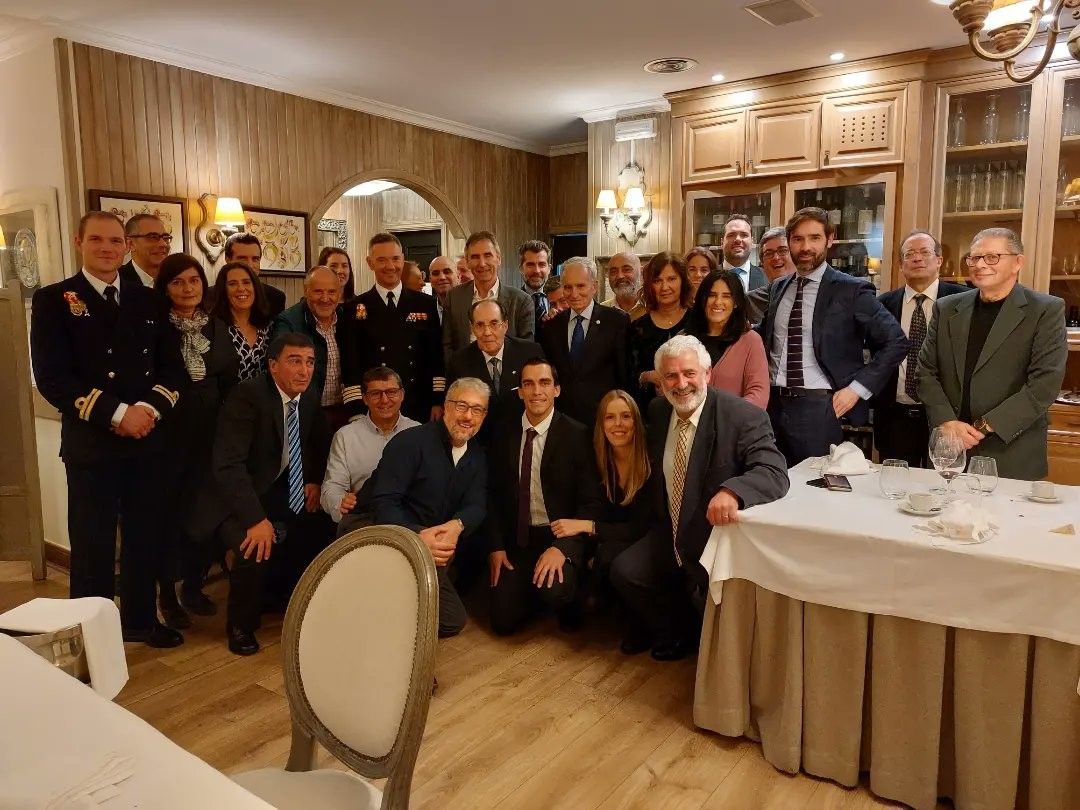 Homenaje de la Gimnástica a Ramón Touza y Juan Romero