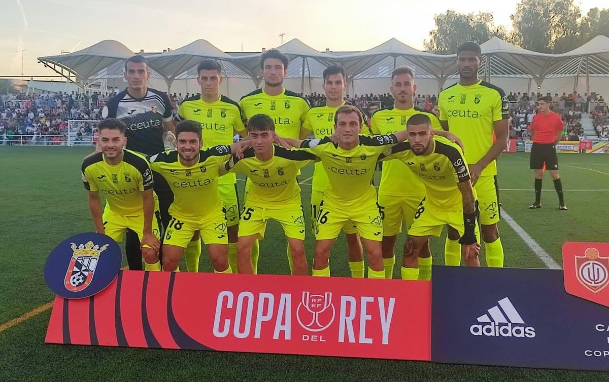 Equipo do Ceuta na primeira rolda da Copa do Rei