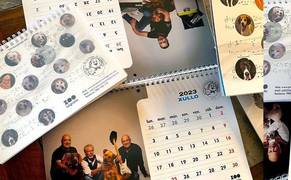Calendario 2023 de la Asociación Protectora de Animales de Vilagarcía de Arousa
