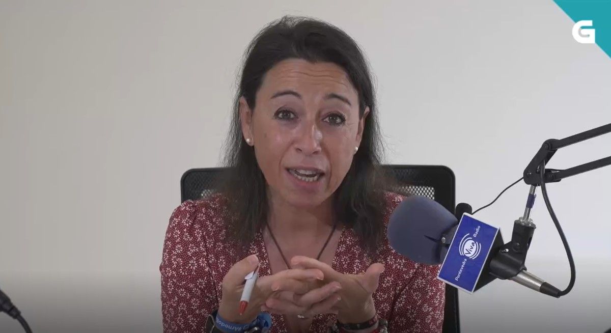 A xornalista Marisa Ciordia no programa "Tal como somos" 