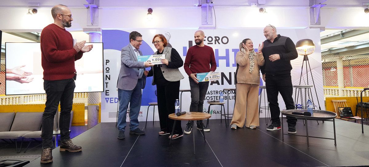 Entrega de premios aos gañadores do Capital GastroLab