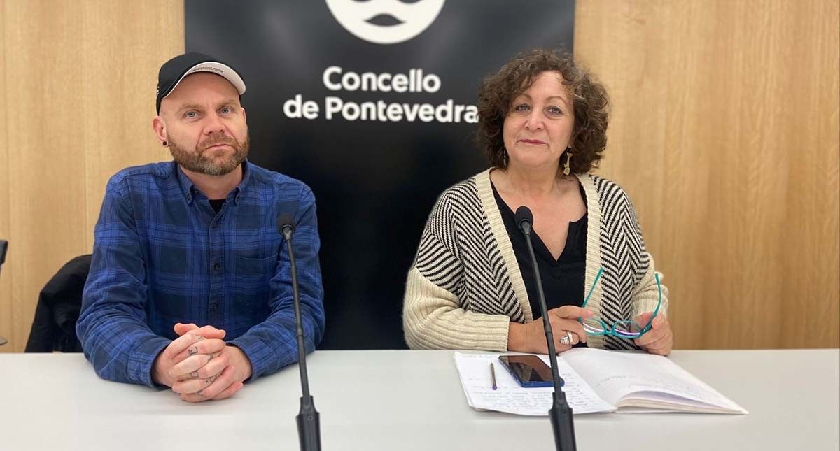 Carmen Fouces e Félix Fernández, coordinador das Residencias Paraíso
