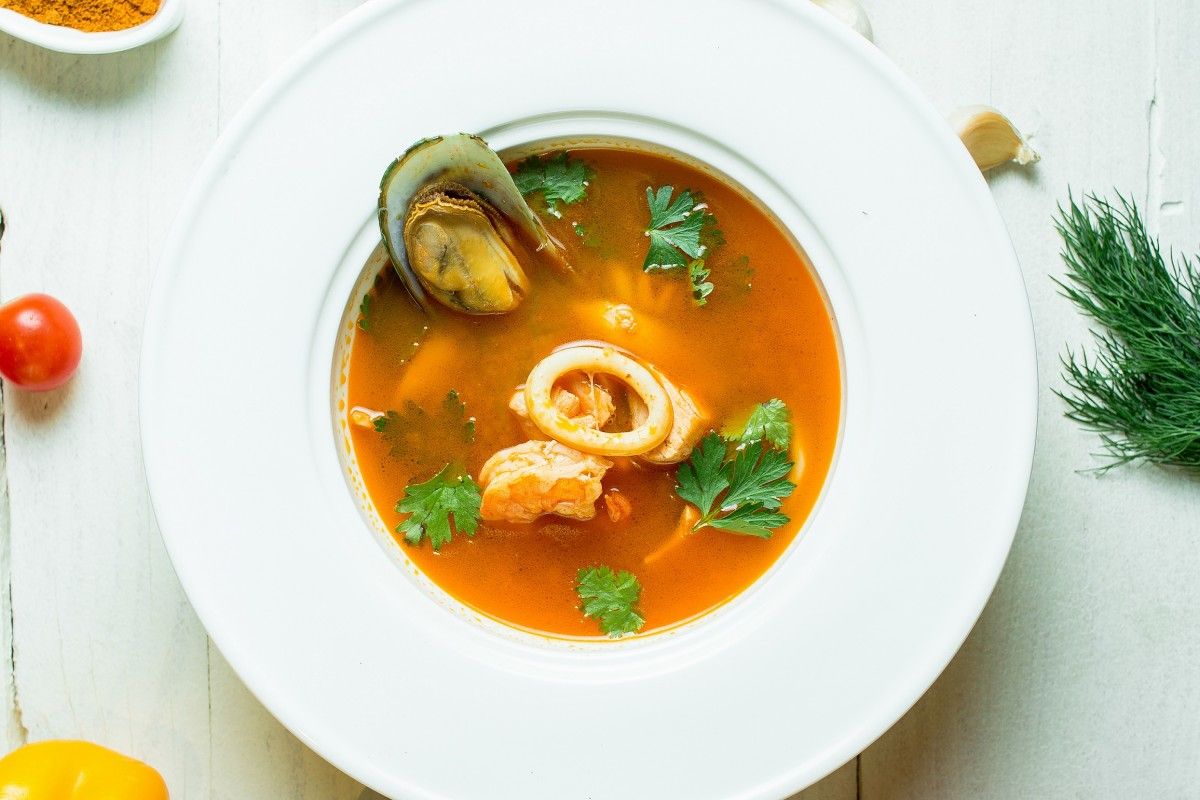 Fumet con mejillones