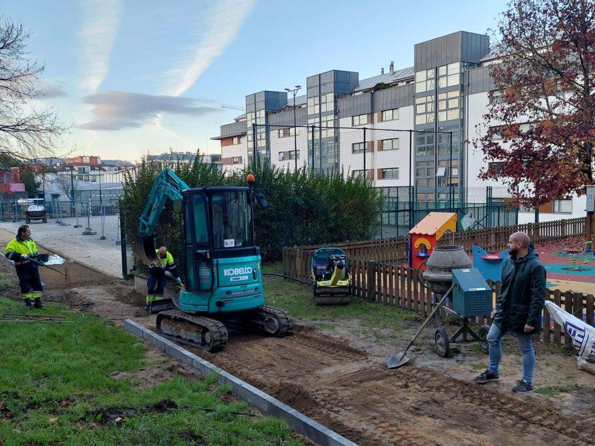 Obras no Parque de Maruja Mallo