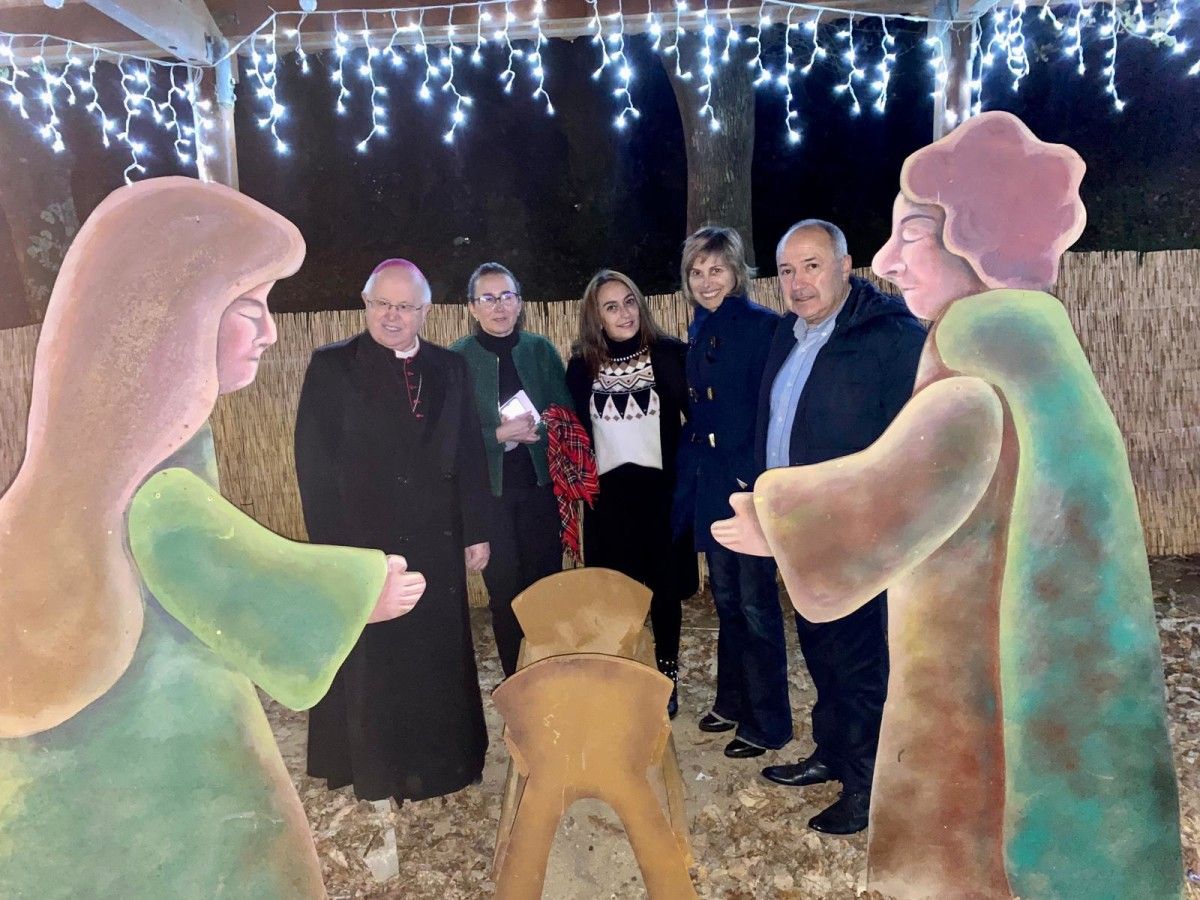 Iluminación e belén artesanal do Nadal 2022 en Moraña