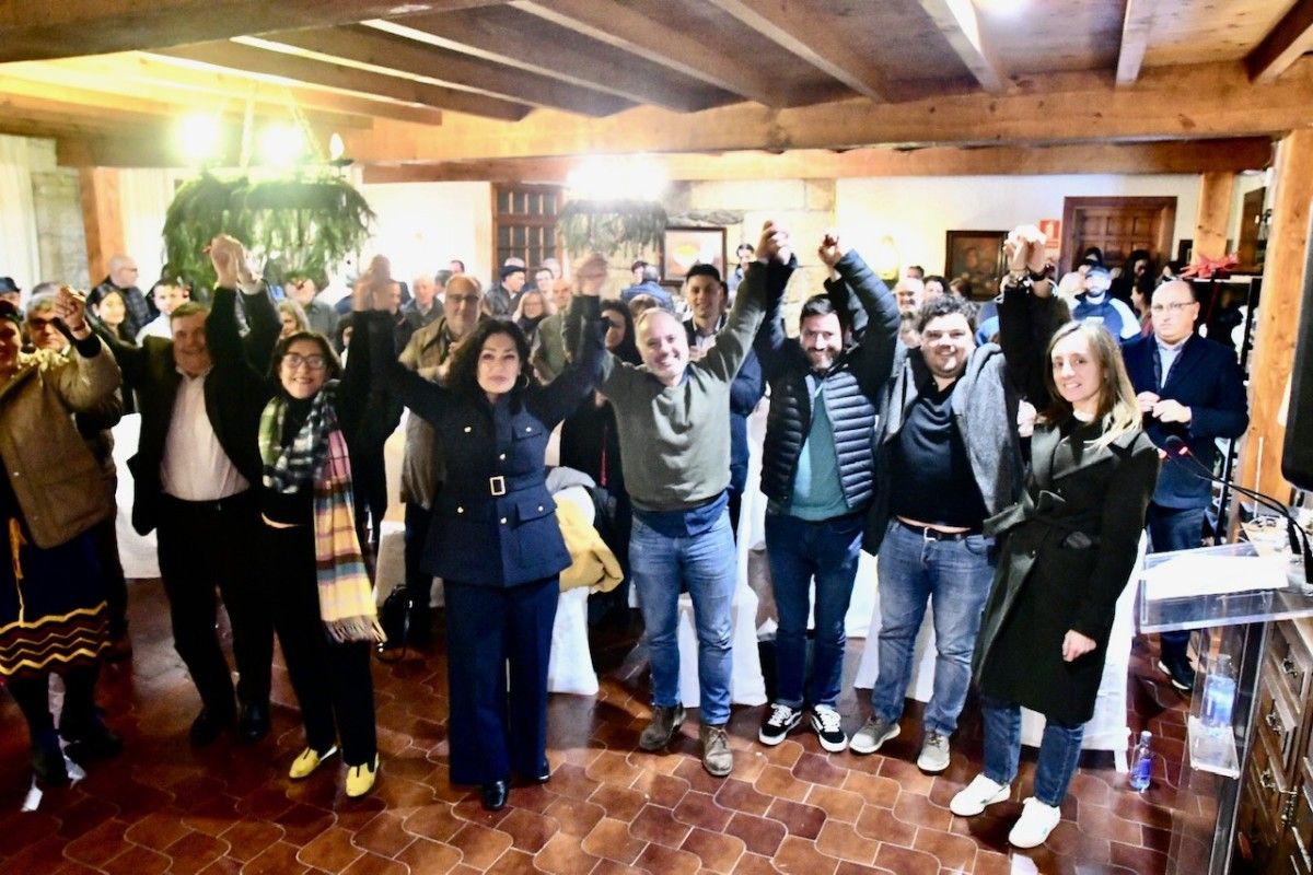 Acto de presentación de Ainhoa Fervenza como candidata do PSOE en Sanxenxo